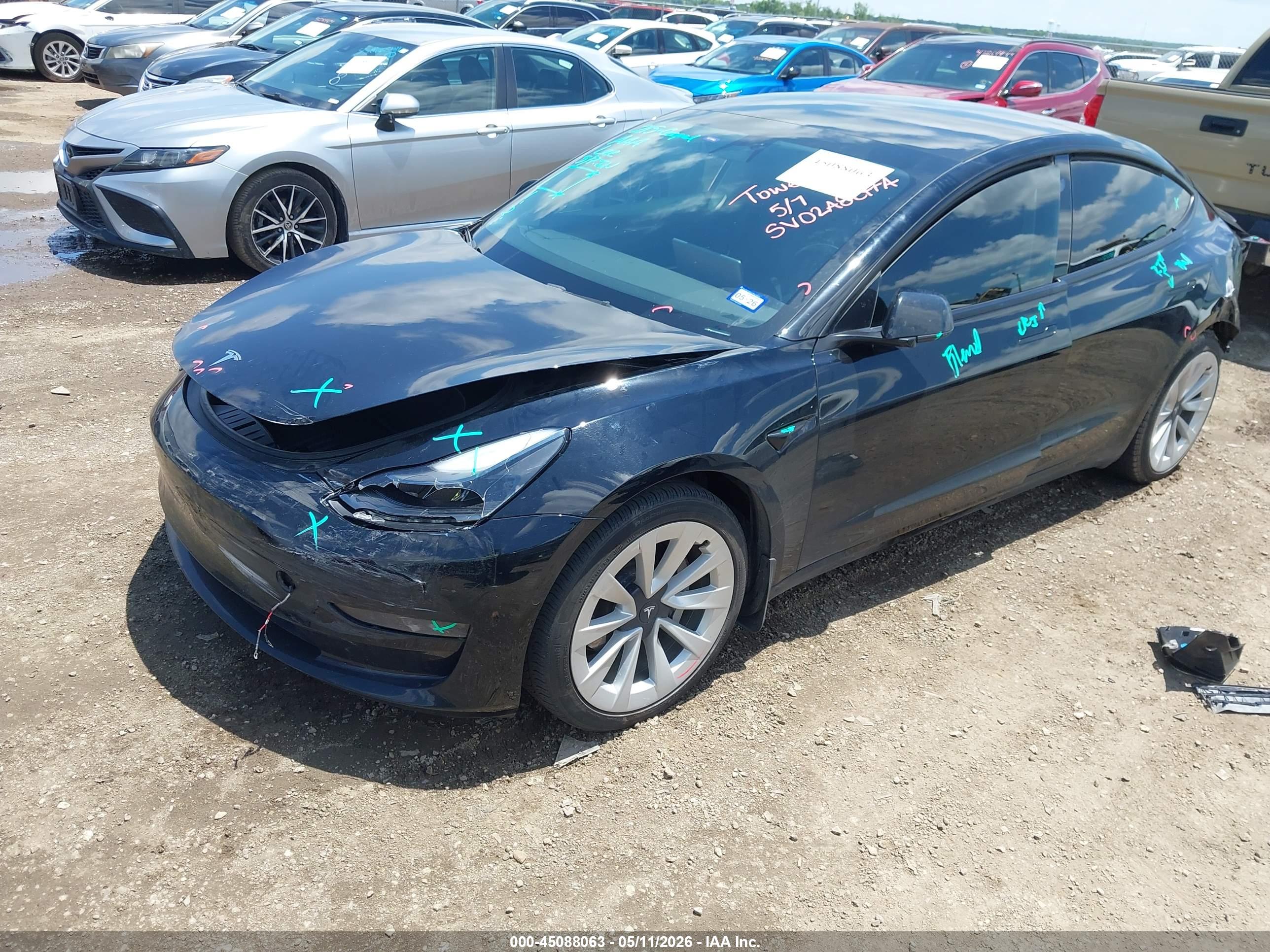 2022 TESLA Model 3 — VIN 5YJ3E1EB7NF248771 — photo 2